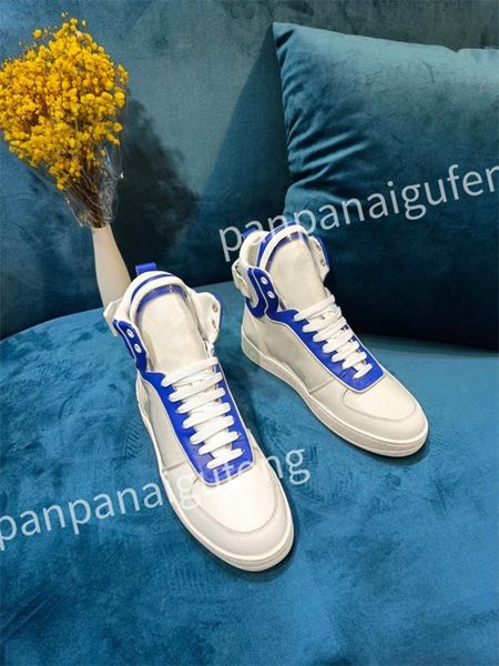 

new luxury designer flat sneaker trainer casual shoes leather white overlays fashion platform mens womens sneakers size 35-46, Black