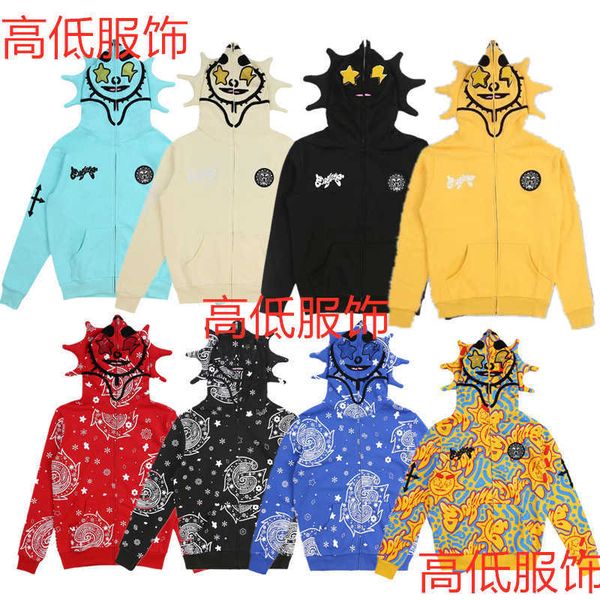 

e-boy e-girl spider hoodies designer hoodie mens hooded sweater pullover coat men women sweatshirt 3d printing hoody hip hop zipper jacket 4, Black