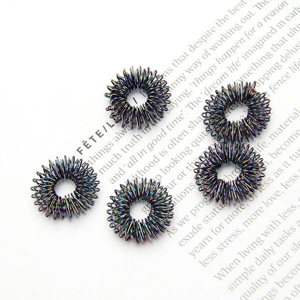 

womens robe 5/10pcs/set stainless steel finger massage ring acupuncture ring therapy relax hand blood circulation pain relief h