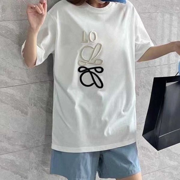 

23ss mens t shirt classic chest embroidery shirt tee designer t shirt men women round neck short sleeved summer couple cotton t-shirt us siz, White;black
