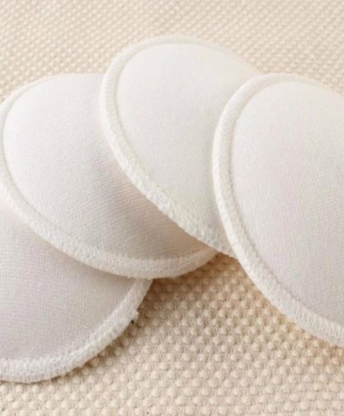 

4 pcs new white bamboo breast pad nursing pads for mum washable waterproof feeding pad bamboo reusable breast padsn rn80993198092