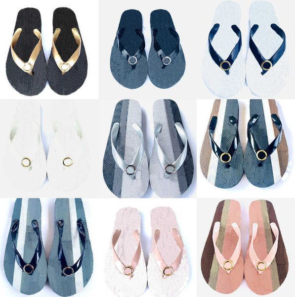 

2023 classics womens slippers shoes for women sandals thongs full print letter m k buckle for woman leather mules designer slide slipper lux, Black