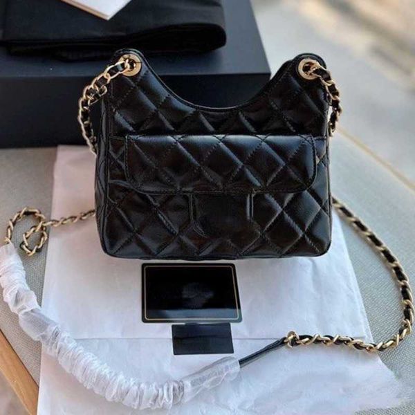 

luxury designer shoulder bag chain luxury crossbody purse hobo bags leather messenger handbag 22cm mini black clutch wallet high version