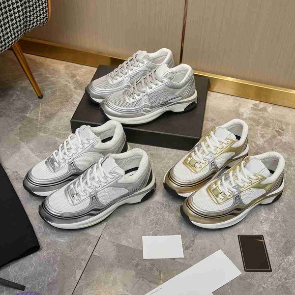 

designer sneakers calfskin casual shoes reflective shoes vintage suede leather trainers all-match stylist sneaker patchwork leisure platform, Black