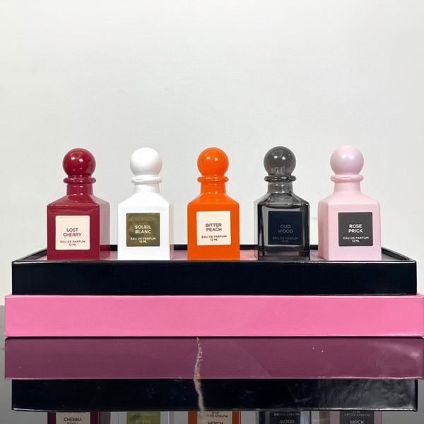 

haute perfume set festival gift box 5 bottles lost cherry soleil blanc bitter peach oud wood rose prick 12ml copy lasting fast delivery