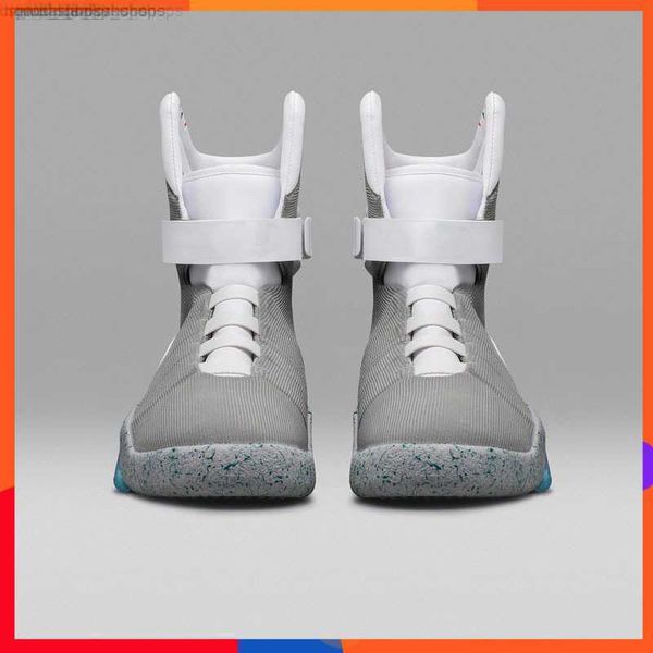 

back to the future automatic laces air mag sneakers marty mcfly's led shoes back to the future glow in dark gray mcflysback to the futu, Black