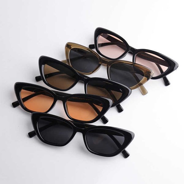 

2023 new cat's eye tr90 fashion trend sunglasses 028, White;black