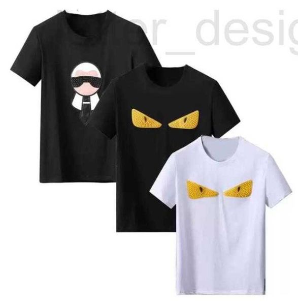 

men's t-shirts designer summer mens womens t shirt designers for men eye letter polos embroidery tshirts clothing tshirts short sleeve, White;black