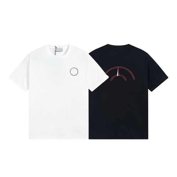 

TOPSTONEY Summer Classic Compass Printed T-shirt Joker Brand Casual Shirt Men's Loose Breathable Short Sleeves W652#, Ivory w652#