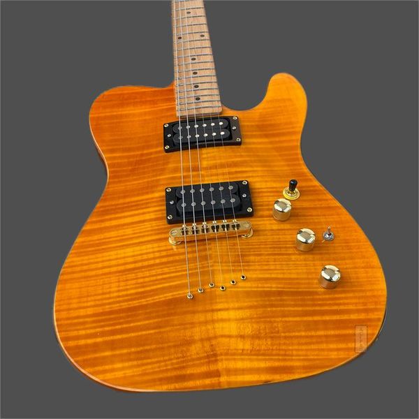 

acepro yellow flame maple tl electric guitar