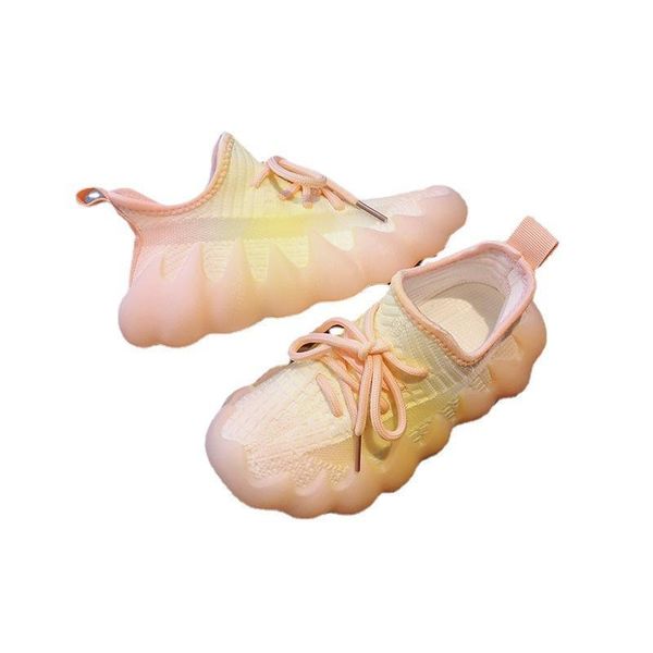

athletic kids shoes tennis sneakers children girls spring autumn fly knitting socks boys ocs coconut f15108, Black