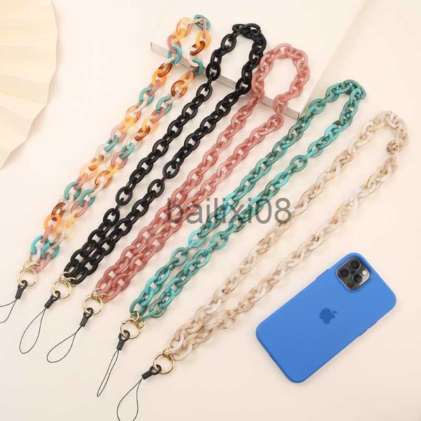 

pendant necklaces fashion women rylic cellphone chains for halter neck anti-lost colorful mobile phone chain strap lanyard jewelry cessories, Silver