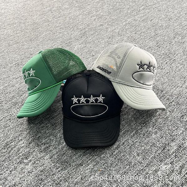 

couple summer breathable designer ball cap outdoor vacation travel sports truck driver cruise embroidery casquette, Blue;gray