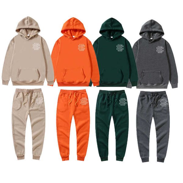 

men's and women hoodies leisure fashion trends ee designer tracksuit hoody set casual oversize hooded pullover long sleeve j1w0438, Black