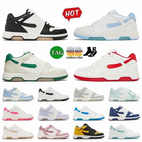 

out of office sneaker designer casual shoes low offs white vintage distressed leather for walking mens womens loafers trainers platform sne, Black