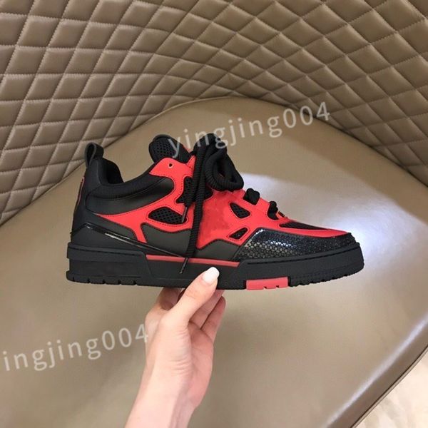

new luxury fashion men's sports shoes elegant sports shoes women's perfect calfskin shoes white black leather leisure walking