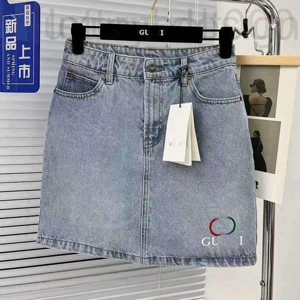 

skirts designer g22 new print denim short skirt high waist thin cow a-line women summer av63 0oxm, Black