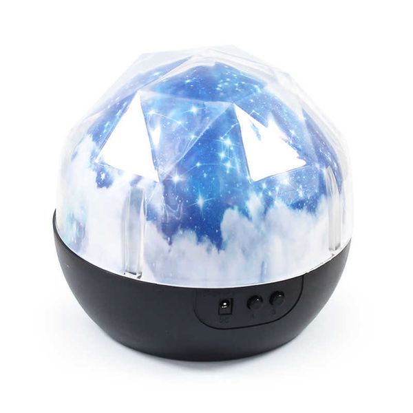 

night light planet magic projector earth universe led lamp colorful rotary flashing starry sky projector kid baby christmas gift, Silver