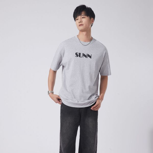 

men's t-shirts 2023 spring and summer heavy 270g three-dimensional letter printing short sleeve european and american street style men&, White;black
