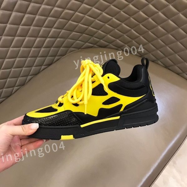 

luxury fashion men's sports shoes elegant sports shoes women's perfect calfskin shoes white black leather leisure walking