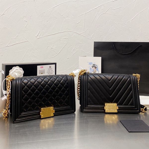 

channel bags designer shoulder bag leather square shape flap classic chain shopping luxury brand handbags high-end fashion handbag size 25cm