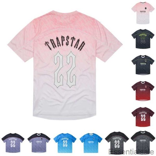 

football jersey trapstar mens t shirt designer short sleeve summer cause hip hop street ov6r, White;black