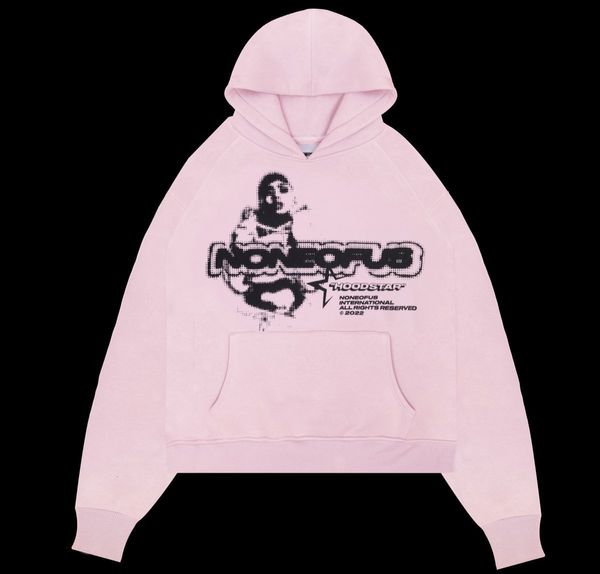 Mens Jackets NOFS Y2K Hoodie Harajuku Letter Graphic Printing Loose Sweatshirt Punk Rock Gothic Clothes Tops Streetwear mk