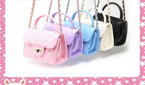 

2017 new 6 colors children039s shoulder bags kid039s leather purse girl039s mini handbags kids small bags woman wallets g9070276, Black