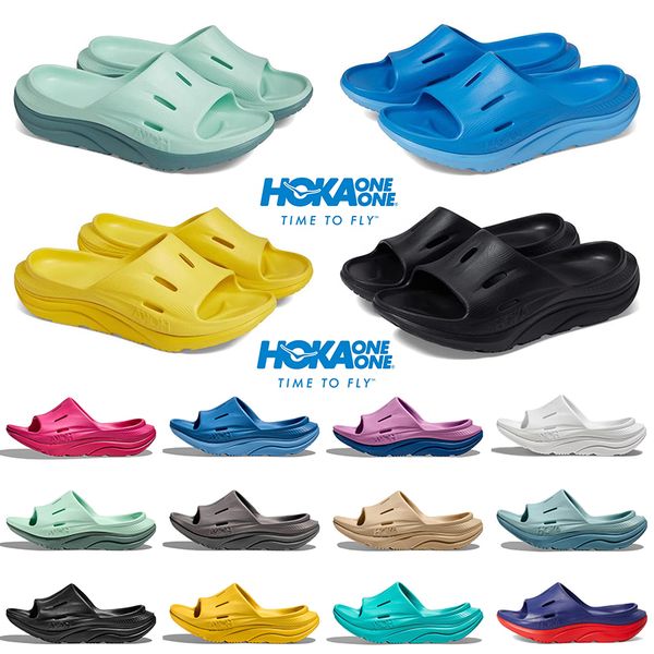 

hoka recovery slide 3 slippers sandals triple white black hokas slide slipper people carbon x 2 women men athletic sports trainers runners o