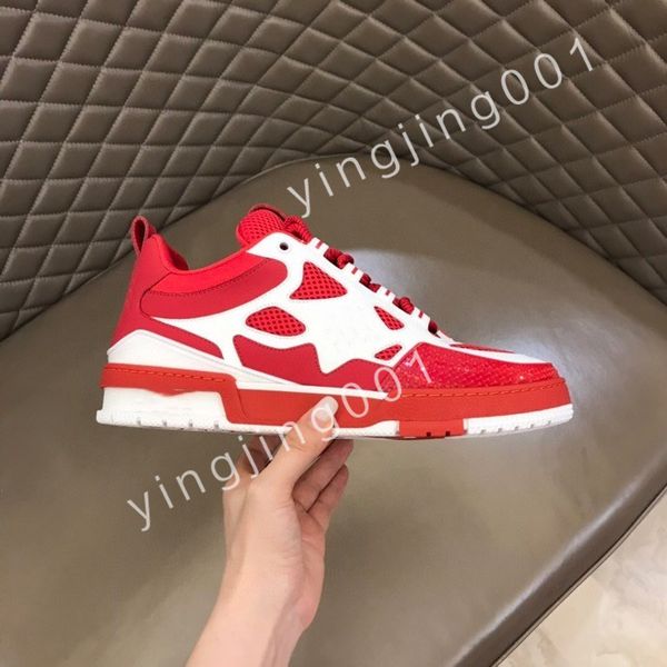 

new designer men causal shoes fashion woman leather lace up platform sole sneakers white black mens women