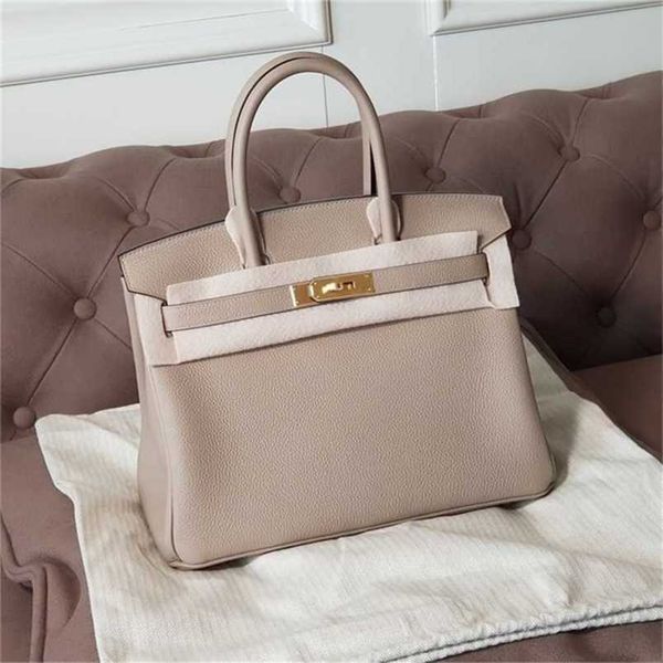 

birkin totes h ermss 5a women genuine leather genuine wax thread xiaoxi womens bag bag 30cm togo cowhide turtle dove grey haveqq