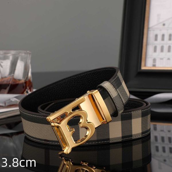 

men designers belts classic fashion casual letter smooth buckle womens mens leather belt width 3.8cm, Black;brown
