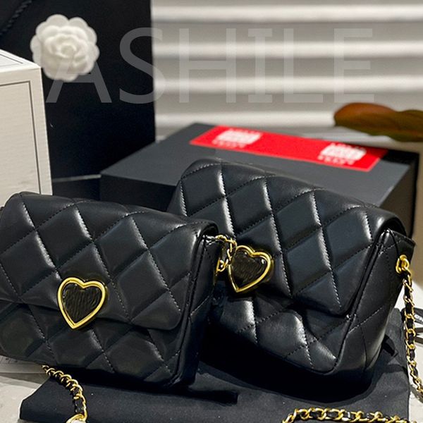 

luxury designer fashion women's crossbody 2023 new pattern shoulderbag classics check love enamel buckle chain women bag cross body