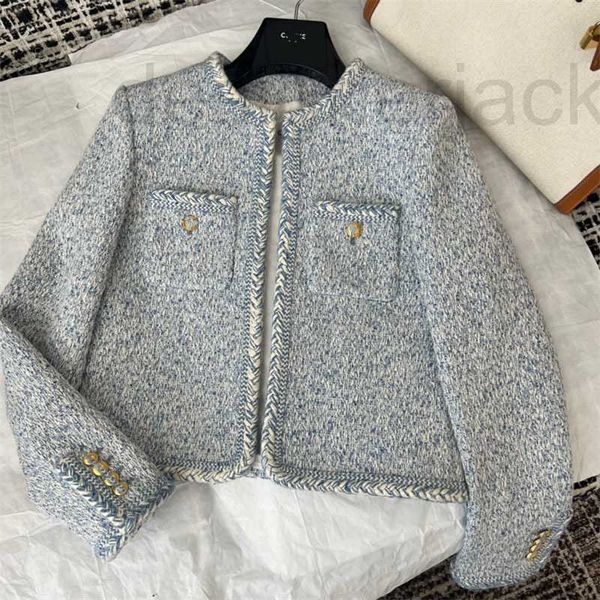 

women's jackets designer spring summer new french style celebrity with a high level sense, exquisite versatile thick tweed short coat f, Black;brown