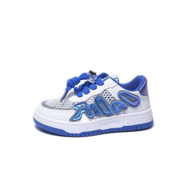 

athletic kids shoes basketball sneakers child boys mesh breathable summer girls non-slip casual running f15094, Black