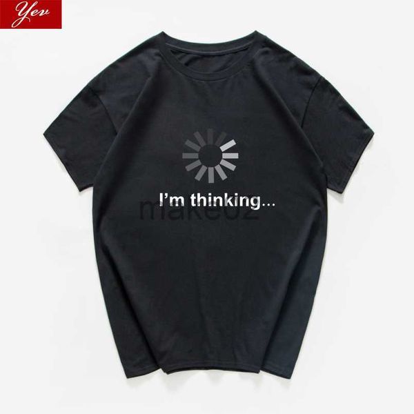 

mens tshirts mens hoodies sweatshirts i am thinking programmer letter funny t shirt men streetwear aesthetic vintage tshirt hip hop hipster, White;black