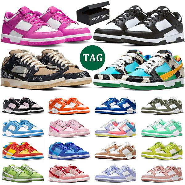 

with box men women shoes panda white black grey fog triple pink lows unc coast laser orange blue raspberry syracuse gai indigo haze rose whi, White;red