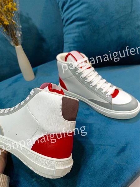 

2023 new luxurys designer flat sneaker trainer casual shoes leather white overlays fashion platform mens womens sneakers size 35-46, Black