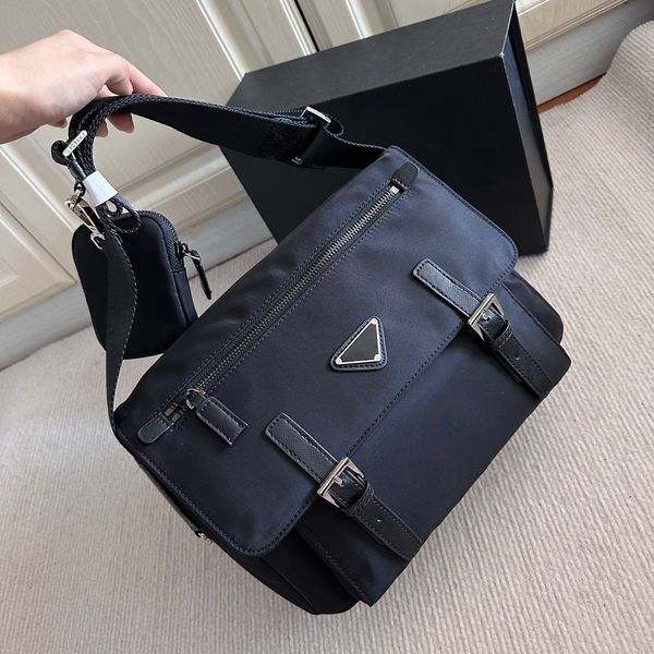 

7a quality designer bag mens womens 2pcs set nylon shoulder bags totes handbag briefcase bag messenger crossbody bag luxury handbags purse t
