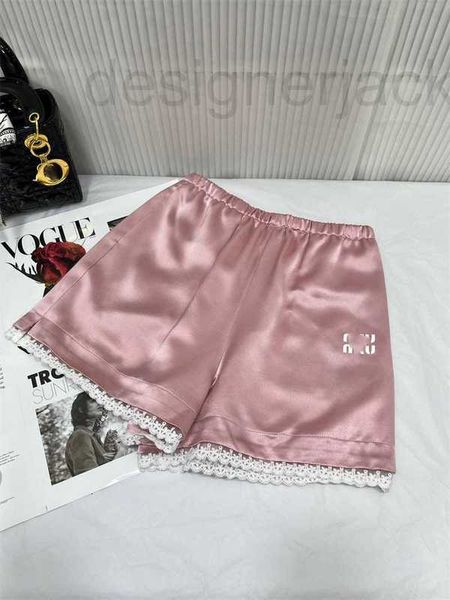 

women's shorts designer summer new lace printing quality versatile elastic waist for women tfpe, White;black