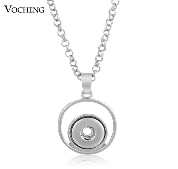

ginger snap 12mm petitel snap button pendant necklace fashiontwo circles diy noosa jewelry with stainless steel chain nn0166766322, Silver