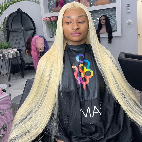 

sogreat 30 34 inch blonde bone straight lace front human hair wig for black women brazilian 13x1 t part 613 hd lace frontal wig, Black;brown