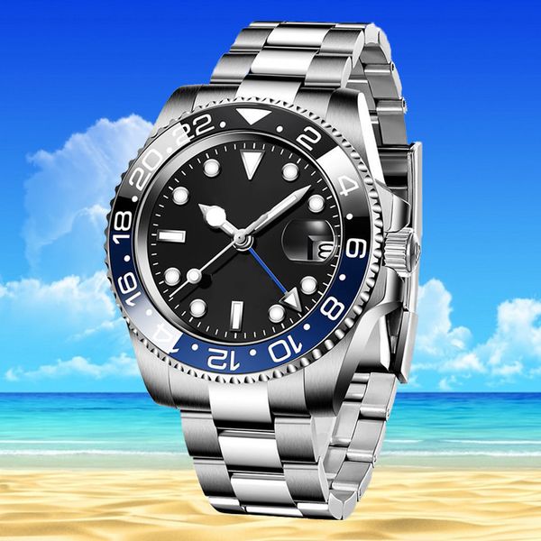 

designer watches high-end watche aaa+ 2836 movement stainless steel business black all stainless steel 904l luminous sapphire glass wristwat, Slivery;brown