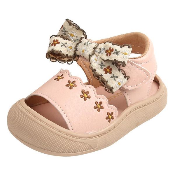 

first walkers kids shoes baby sandals child girls embroidery flower princess summer bumper toddler f10162