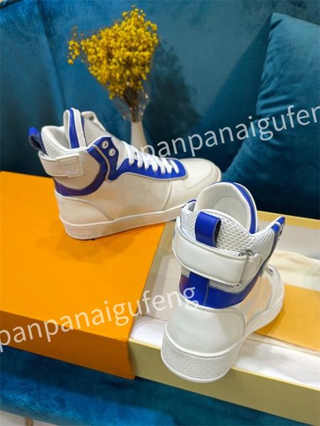 

2023 new luxury designer flat sneaker trainer casual shoes leather white overlays fashion platform mens womens sneakers size 35-46, Black