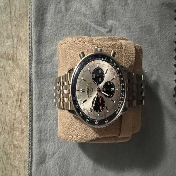 

designer breit watches high quatliy j19r montre prx tank uhr mechanical phnavitimer b01 silver face excellent montre luxe, Slivery;brown