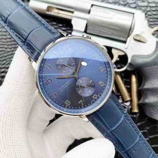 

iwc watch pilot waterproof watch accurate grdh men's travel fully automatic mechanical time multifunctional dial puqi nekh, Slivery;golden