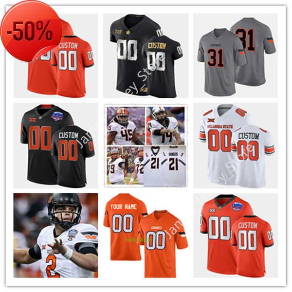 

barry sanders jersey ncaa custom oklahoma state osu stitched college football jersey 38 emmanuel ogbah 47 blake jarwin kevin peterson 79 dar, Black;red