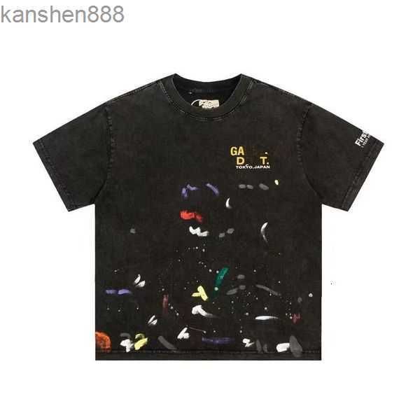 

men's t-shirts designer galleryes shirt angel brand net red retro galerys hoodie depts men and women short-sleeved galilee printed refl, White;black