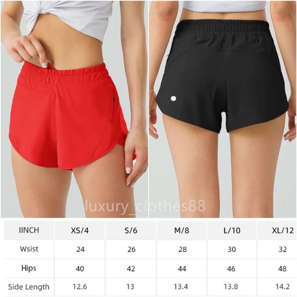 

ll-88240 womens yoga outfits high waist shorts exercise cheerleaders short pants fitness wear girls running elastic pants loose sportswear 2